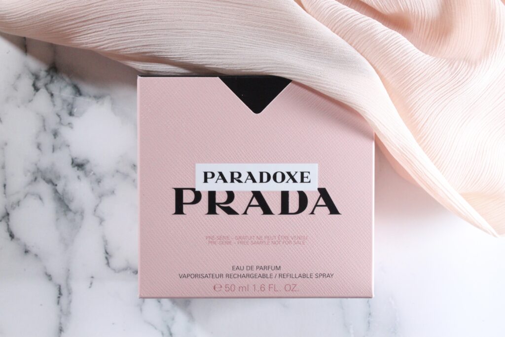 prada paradoxe perfume box