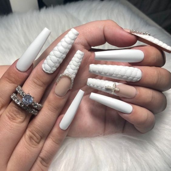 long white nails