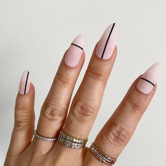simple abstract nails