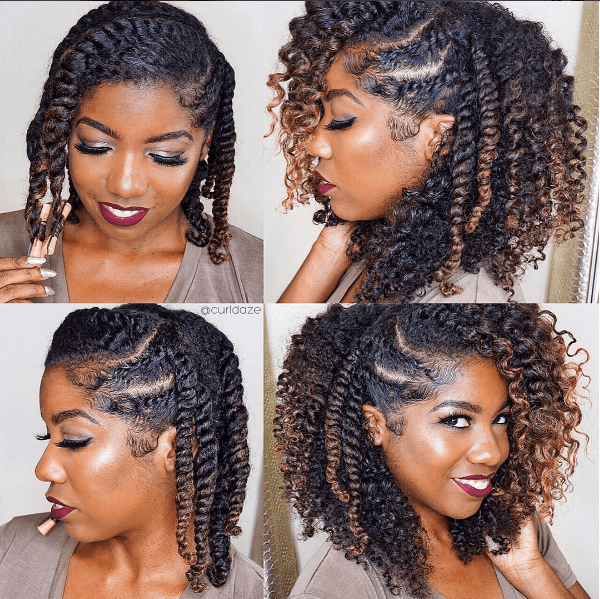twist out 4c hairstyle