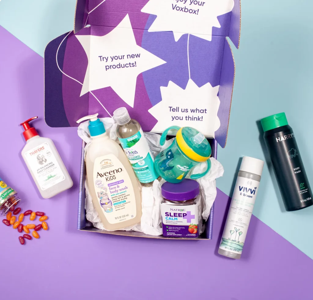 voxbox filled with products
